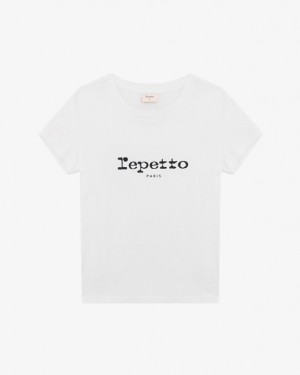 Repetto T-Shirts Damen Weiß | 25790-WLJV